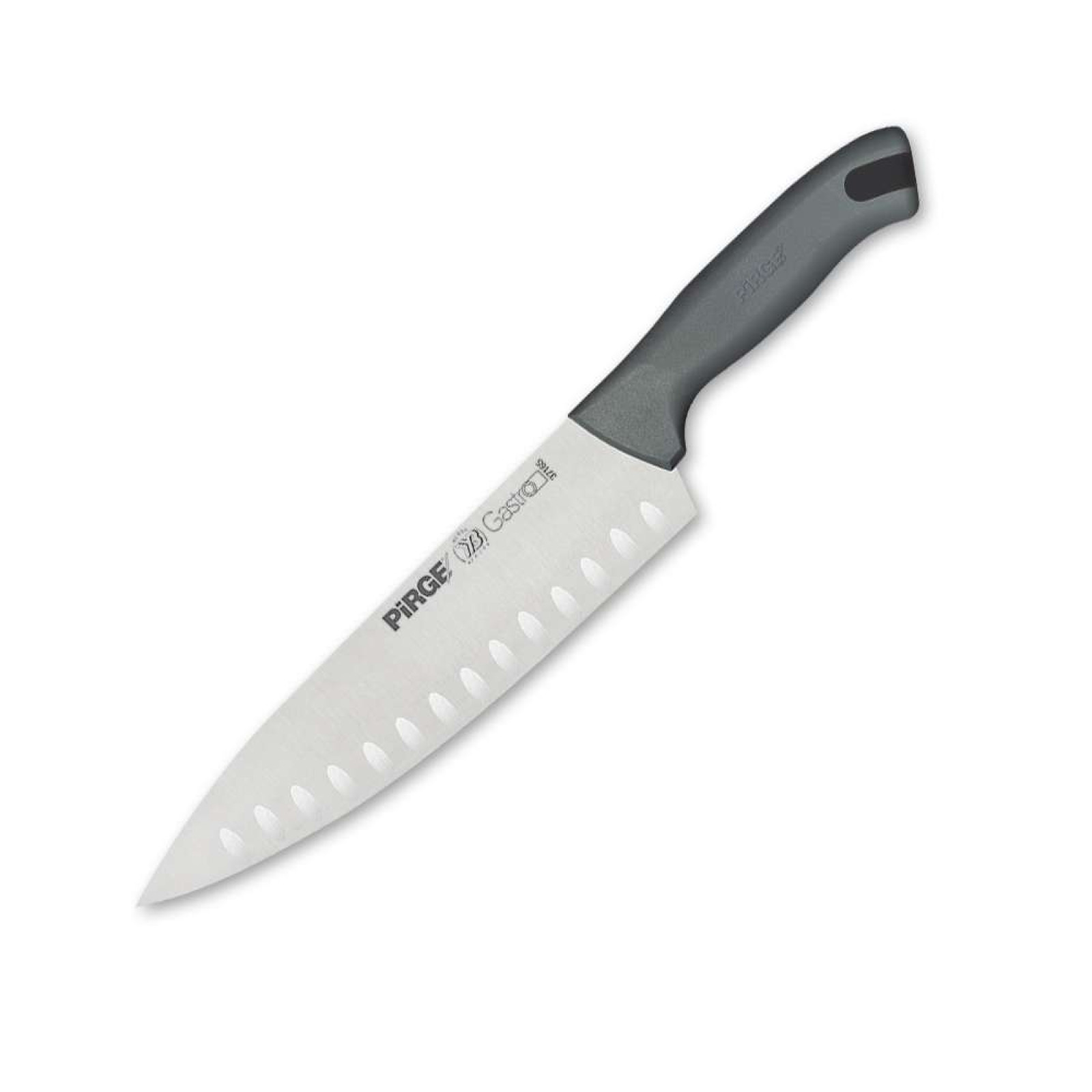 Ніж кухарський GASTRO Hollow 230 мм, сірий PRG37166-11 Pirge Сірий