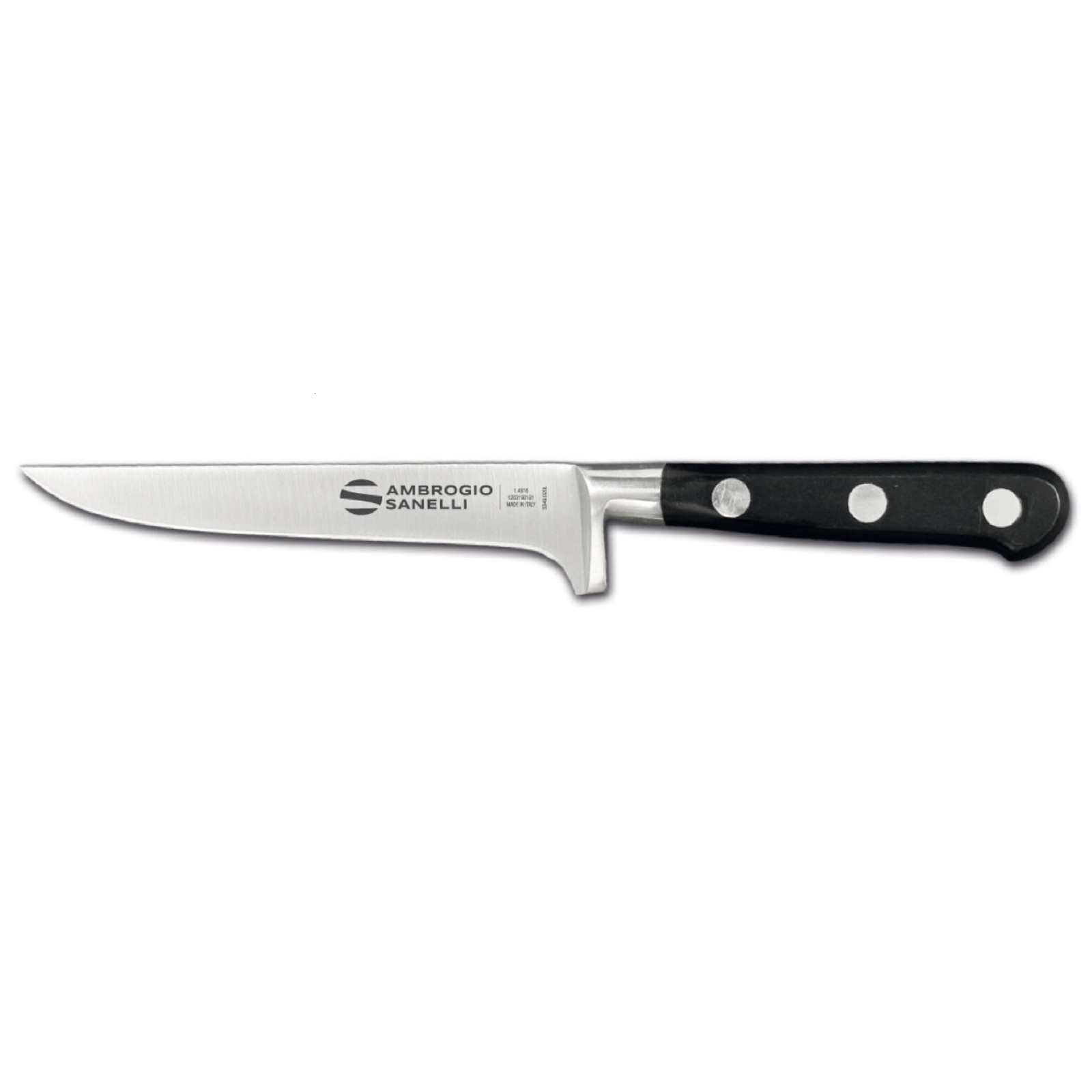 Ніж обваловувальний Chef, Ambrogio Sanelli, (L)160mm C307.013 Hendi X50CrMoV15 Stainless steel;POM (Polyoxymethylene)