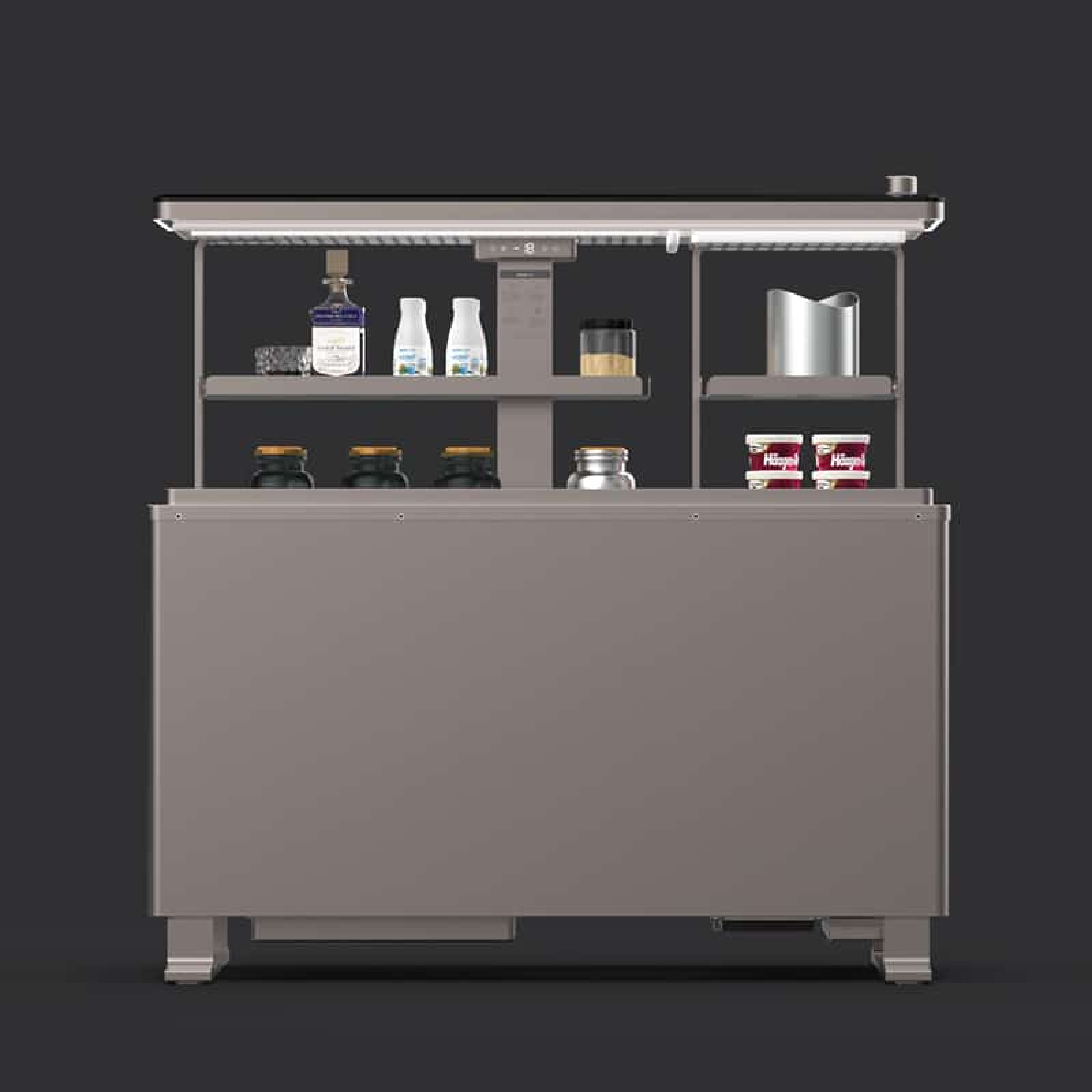 Обеденный стол профессиональный с морозильной камерой Zuver Multifunctional Lift CB-150