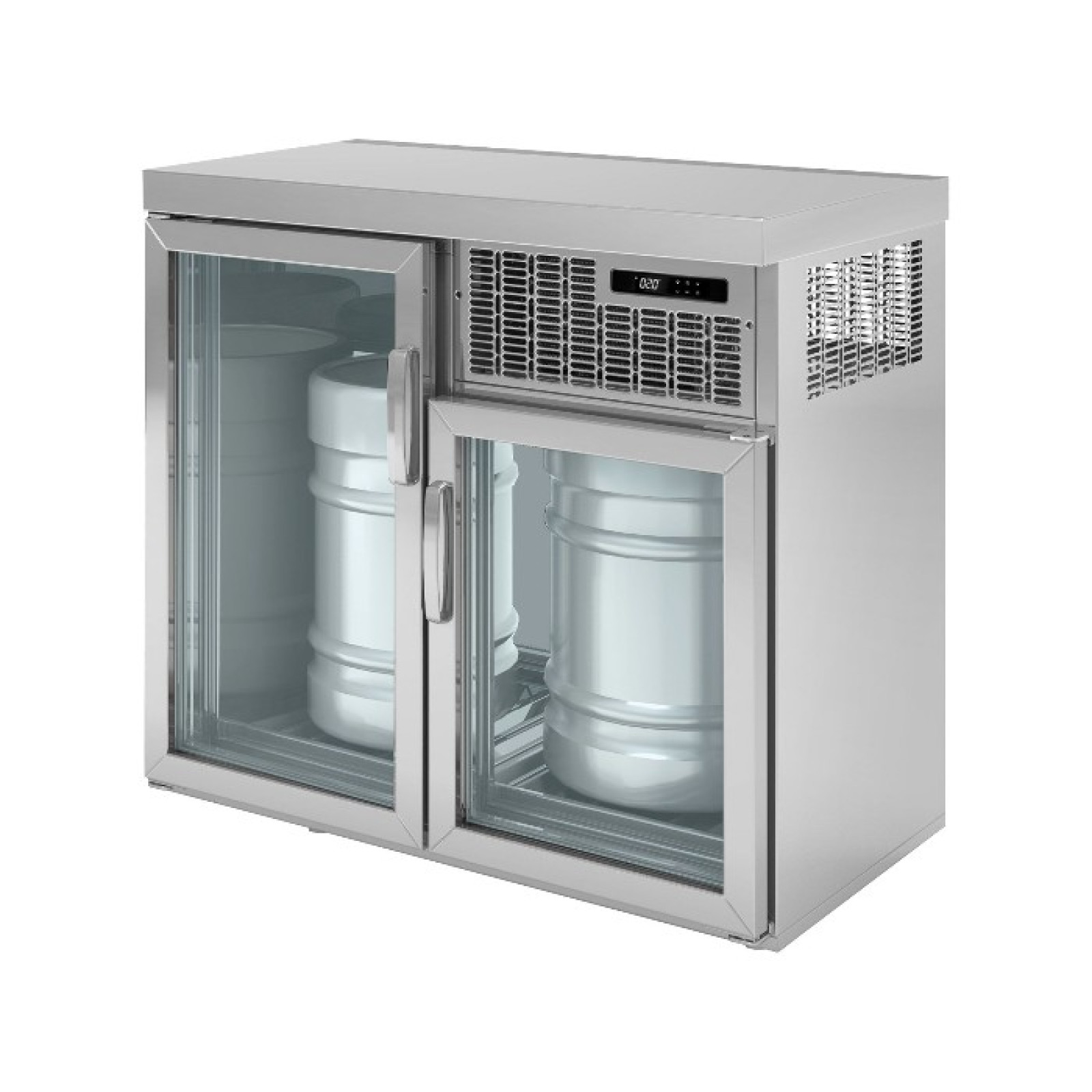 Охолоджувач бочок для пива - 1,1 x 0,6 m - 2 скляні двері GGM Gastro BGKDC2