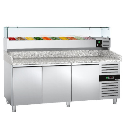 Охлаждающий стол для пиццы 2,0 x 0,8 m GGM Gastro POS208ND#AGG203ND