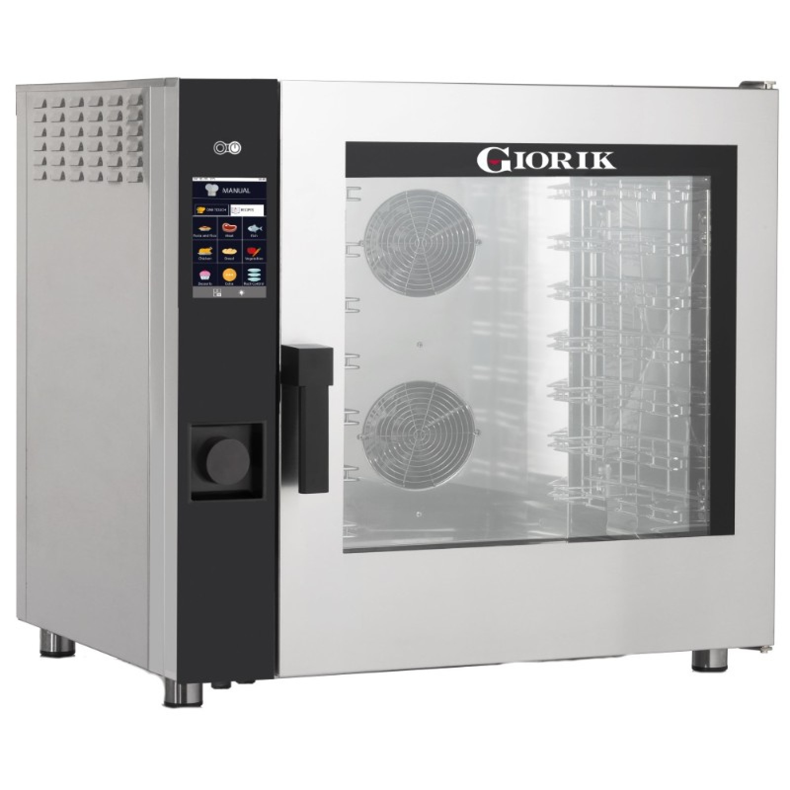 Пароконвектомат с сенсорной панелью управления и мойкой Giorik MTE7W