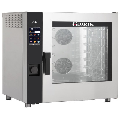 Пароконвектомат с сенсорной панелью управления и мойкой Giorik MTE7W