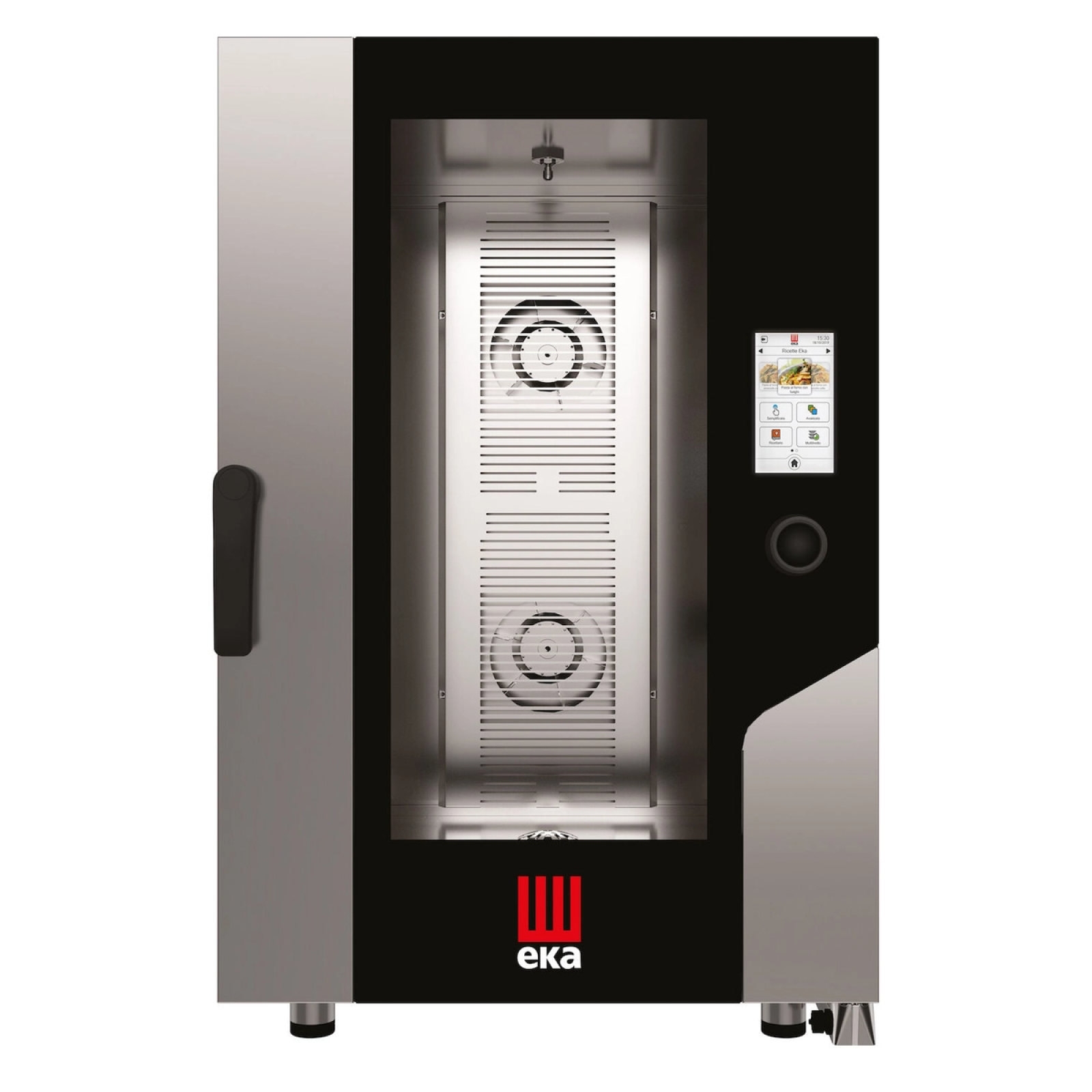 Пароконвектомат с бойлером Millennial Touch Screen GASTRO 11 x GN 1/1, Tecnoeka, 400V/19000W, 730x785x(H)1130mm MKF1111VTS Hendi Podwójne szkło szyby;Stal nierdzewna