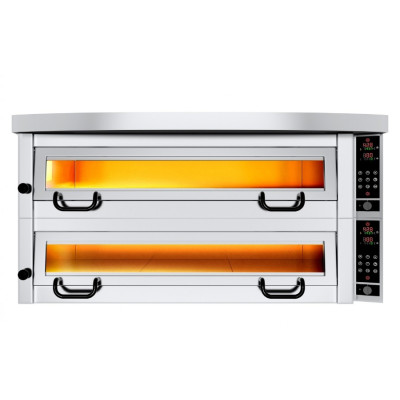 Печь для пиццы 9+9 x 34 cм GGM Gastro 2#POP934E#HP934