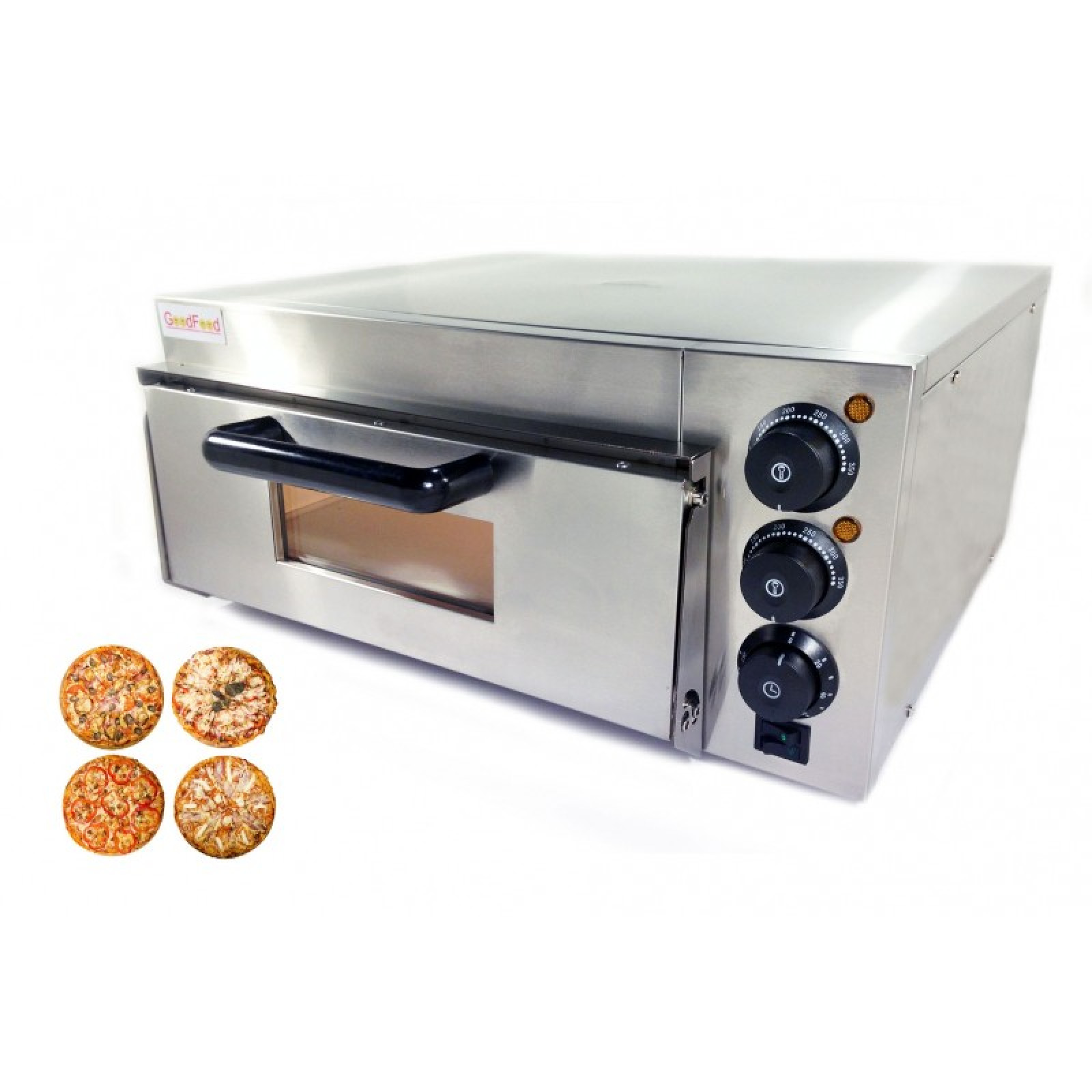 Печь для пиццы электрическая GoodFood PO1 4х20 камера из нержавеющей стали