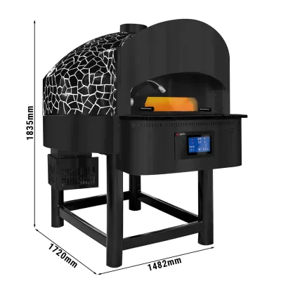 Печь для пиццы газовая, 9 х 30 см, 1 камера, с подовым камнем GGM Gastro STPOE930N