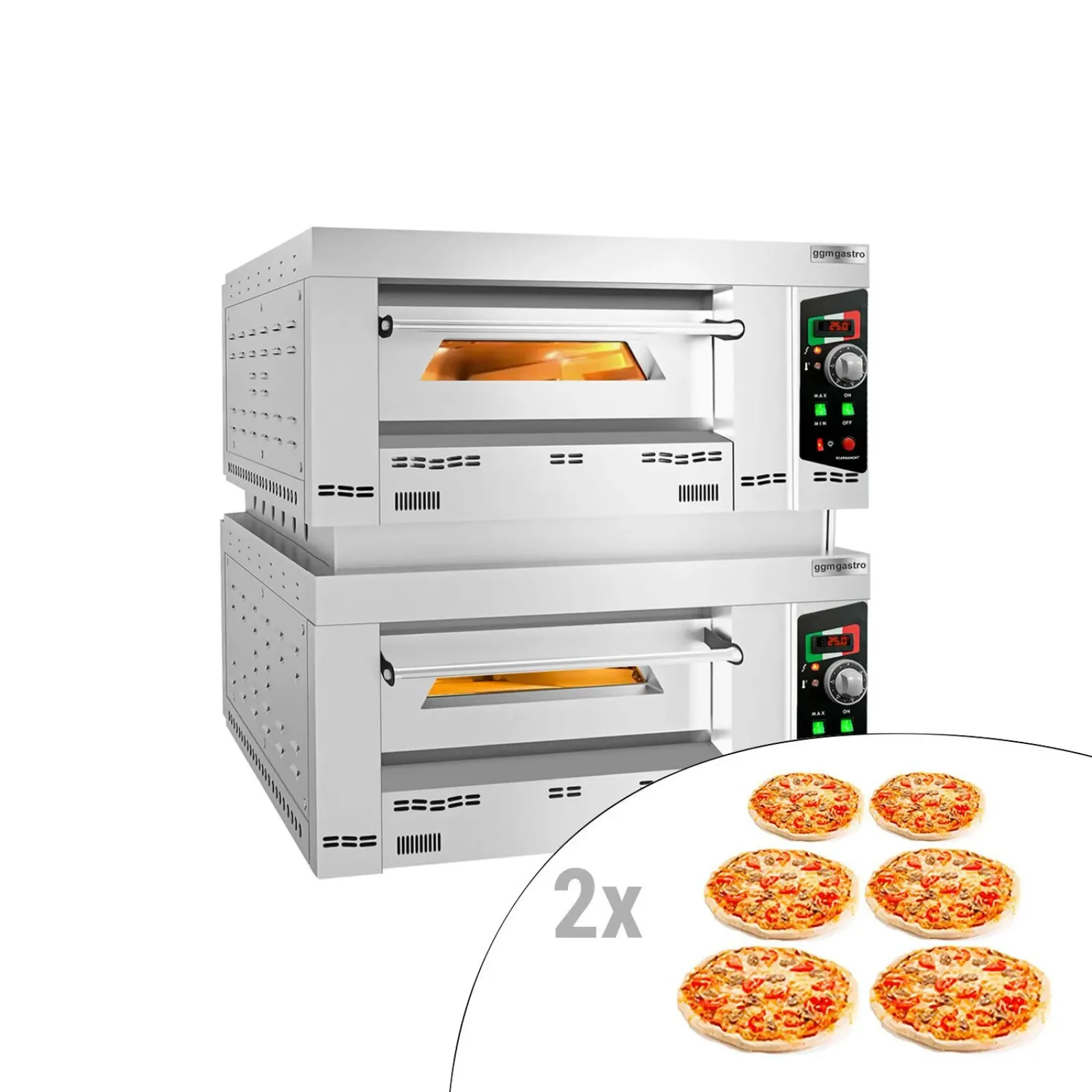 Печь для пиццы газовая GGM-Gastro GEP6T#GEP6T