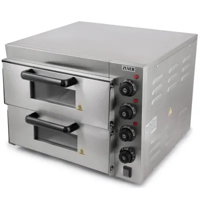 Піч для піци ZUVER Pizza 2H40 3000W камера з алюмінію