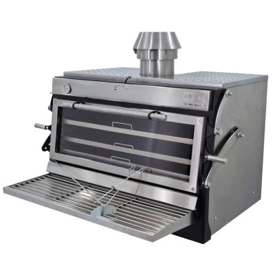 Піч на деревному вугіллі Pira 120 Lux INOX ED