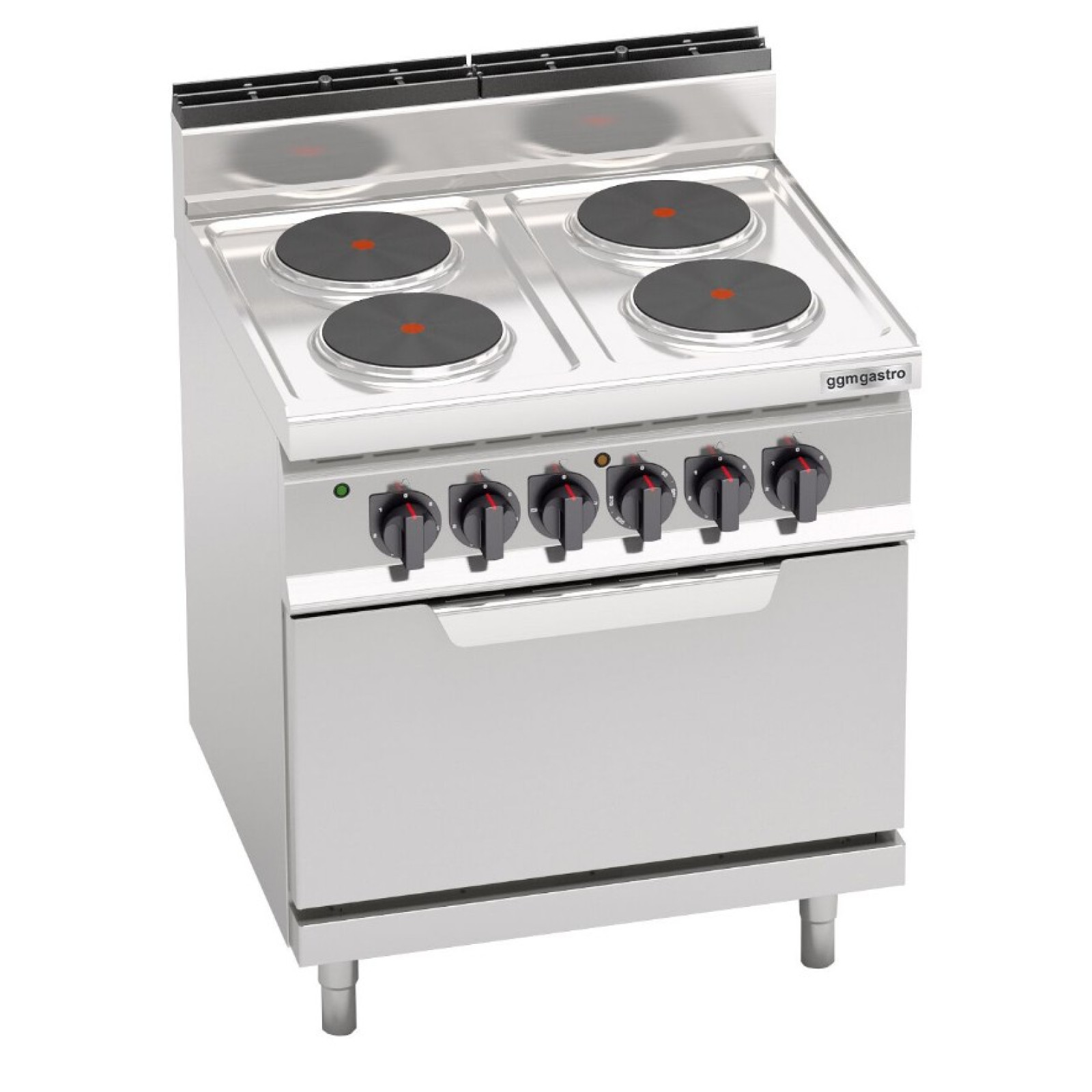 Плита электрическая, 4 конфорки GGM Gastro EHB879E+EB8S
