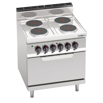 Плита электрическая, 4 конфорки GGM Gastro EHB879E+EB8S