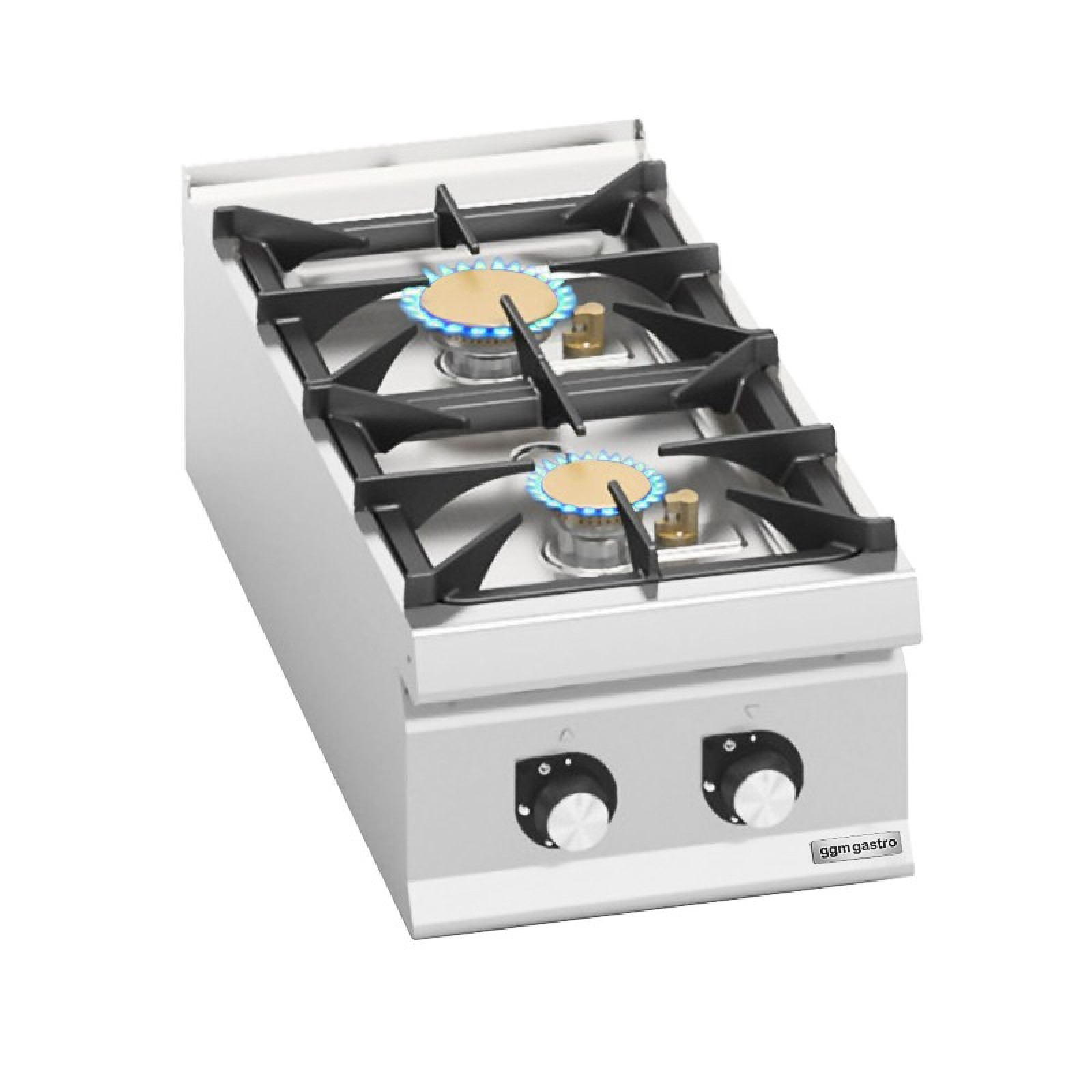 Плита газова з 2 конфорками - 20 кВт GGM Gastro GHB493H