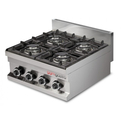 Плита газовая с 4 конфорками - 14,4 кВт GGM Gastro GHC663