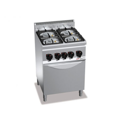 Плита газовая с 4 конфорками (19 кВт) + Газовая печь (3,5 кВт)