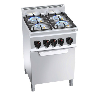 Плита газова з 4 конфорками GGM Gastro GHB669P+EB3U