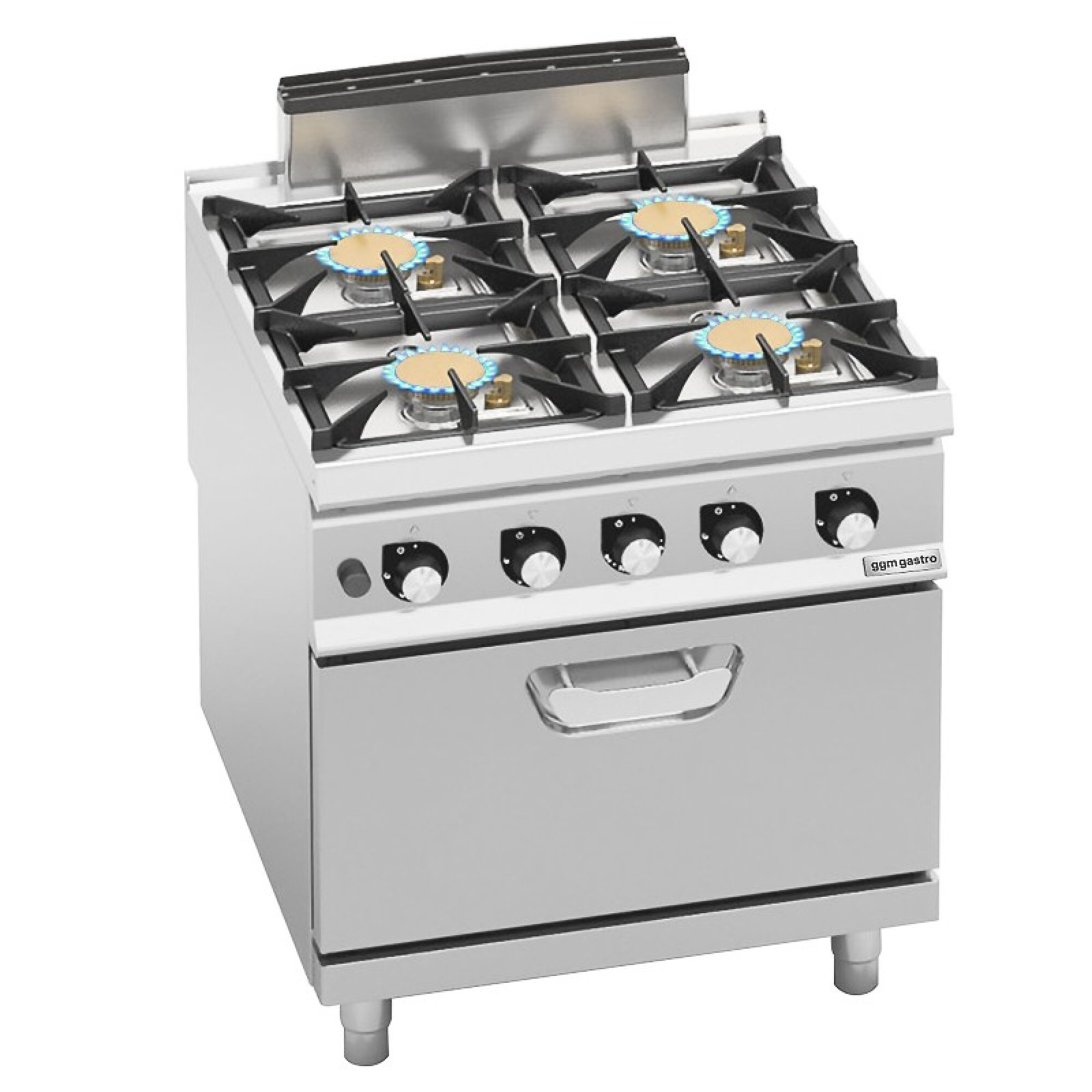 Плита газовая с 4 конфорками GGM Gastro GHB891HM+GB4
