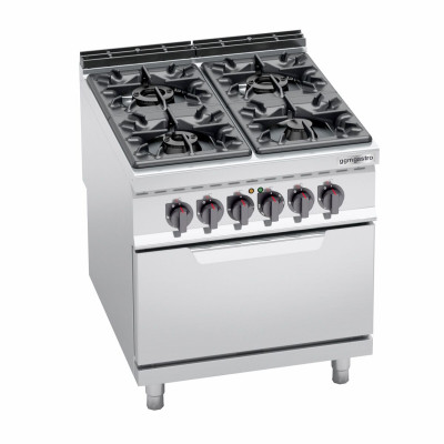 Плита газовая с 4 конфорками GGM Gastro GHB899H+EB8S