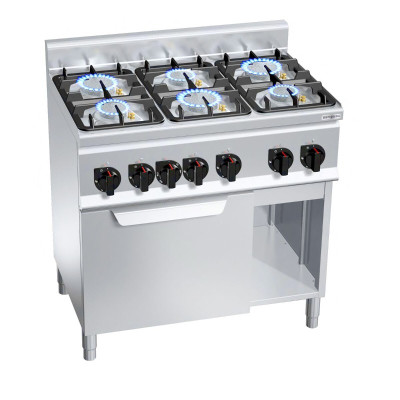 Плита газова з 6 конфорками GGM Gastro GHB969P+EB3U
