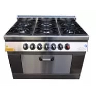 Плита PIMAK М015-6 газовая с дух. шкафом газ контр. 1500*1000*850