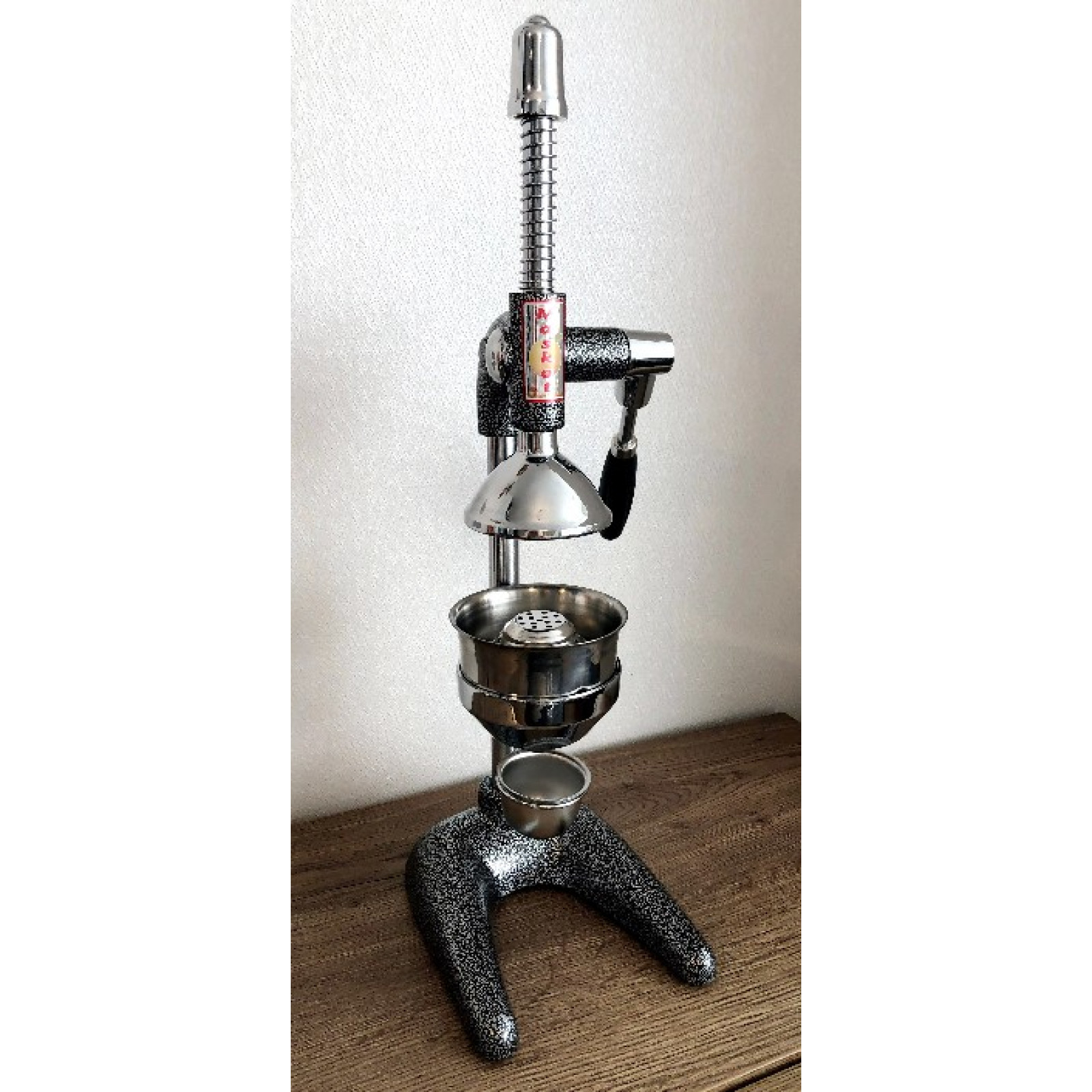 Пресс для цитрусовых и гранат Maskot Dokum PCA1-P1 Gumus 6.3kg черное серебро цвет реечный тип (M-CU) 8694510340057 - 5