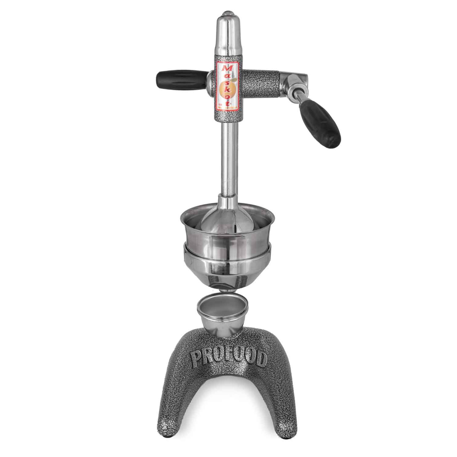 Пресс для цитрусовых и гранат с ручкой Maskot Destek PCA2-P1 Gumus 6.3kg черное серебро цвет реечный тип 8694510340026 - 3