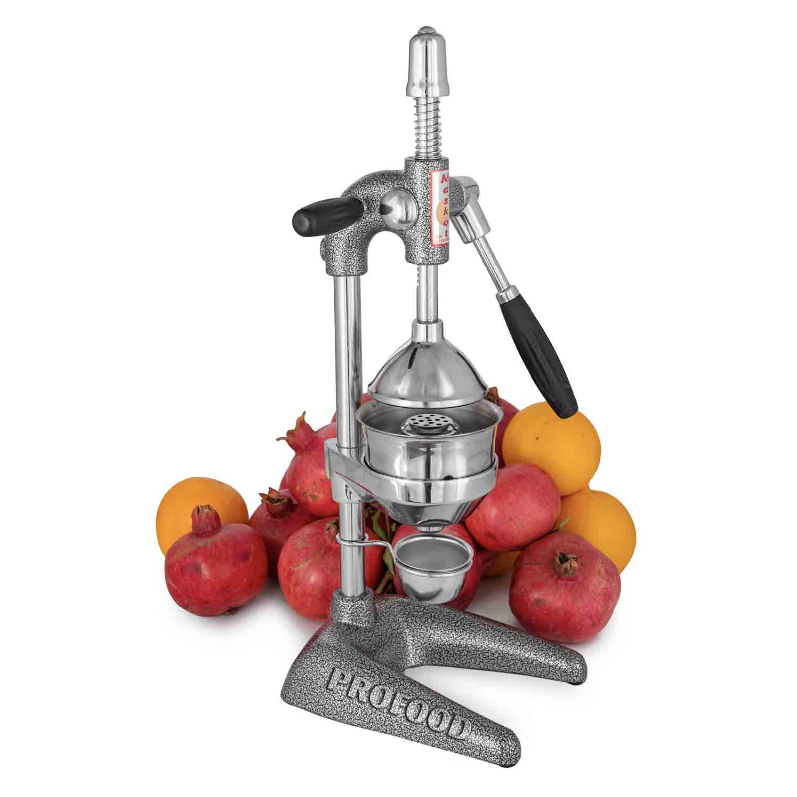 Пресс для цитрусовых и гранат с ручкой Maskot Destek PCA2-P1 Gumus 6.3kg черное серебро цвет реечный тип 8694510340026