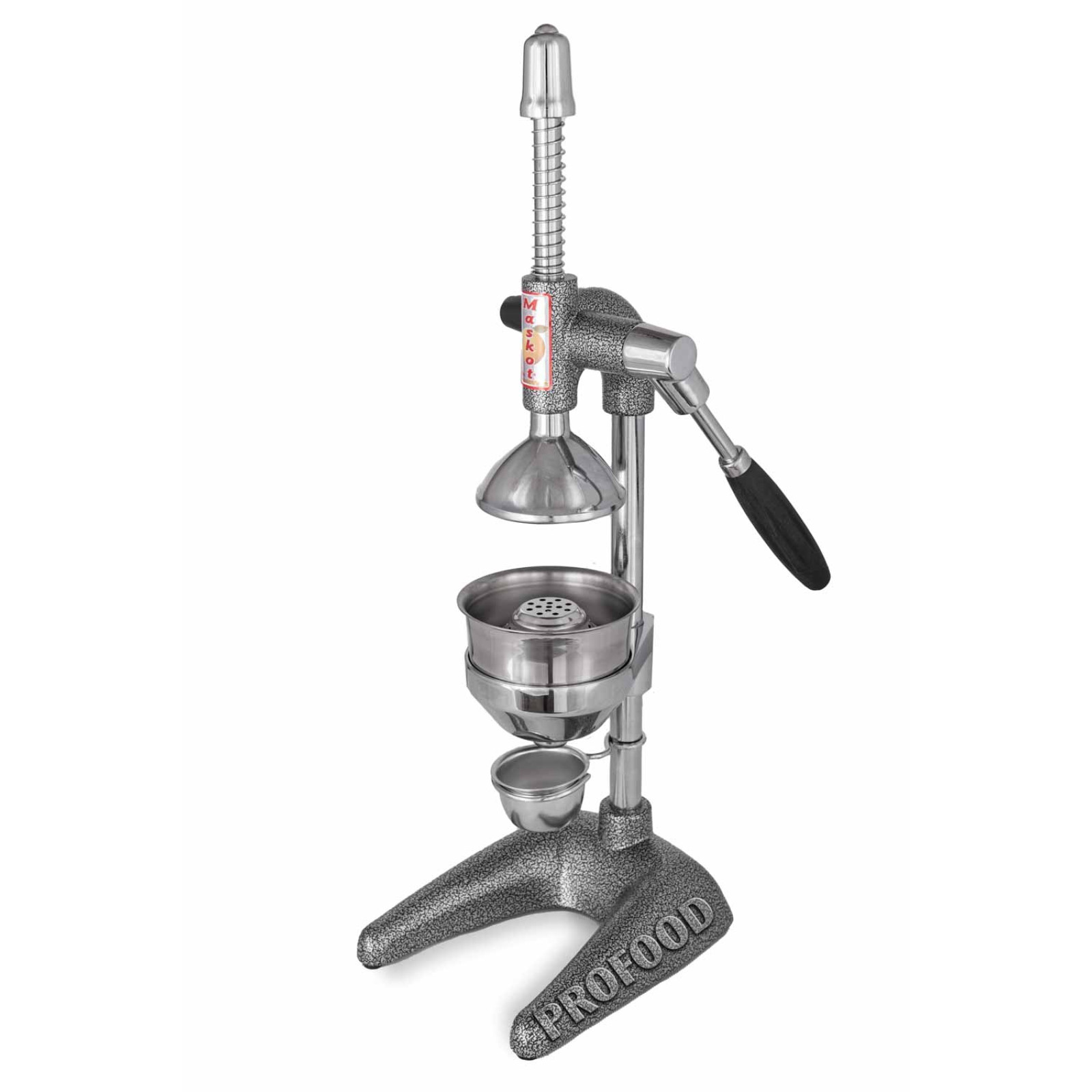 Пресс для цитрусовых и гранат с ручкой Maskot Destek PCA2-P1 Gumus 6.3kg черное серебро цвет реечный тип 8694510340026 - 1
