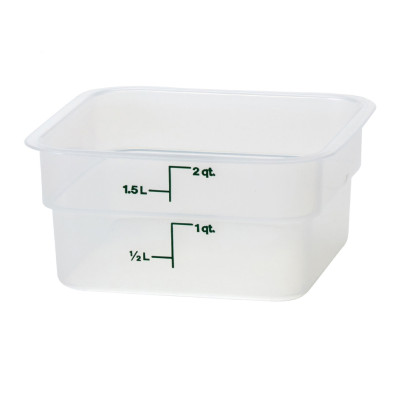 Прозорий поліпропіленовий контейнер для їжі CamSquare®, Cambro, 1,9 л, 1,9L, 185x185x(H)100mm