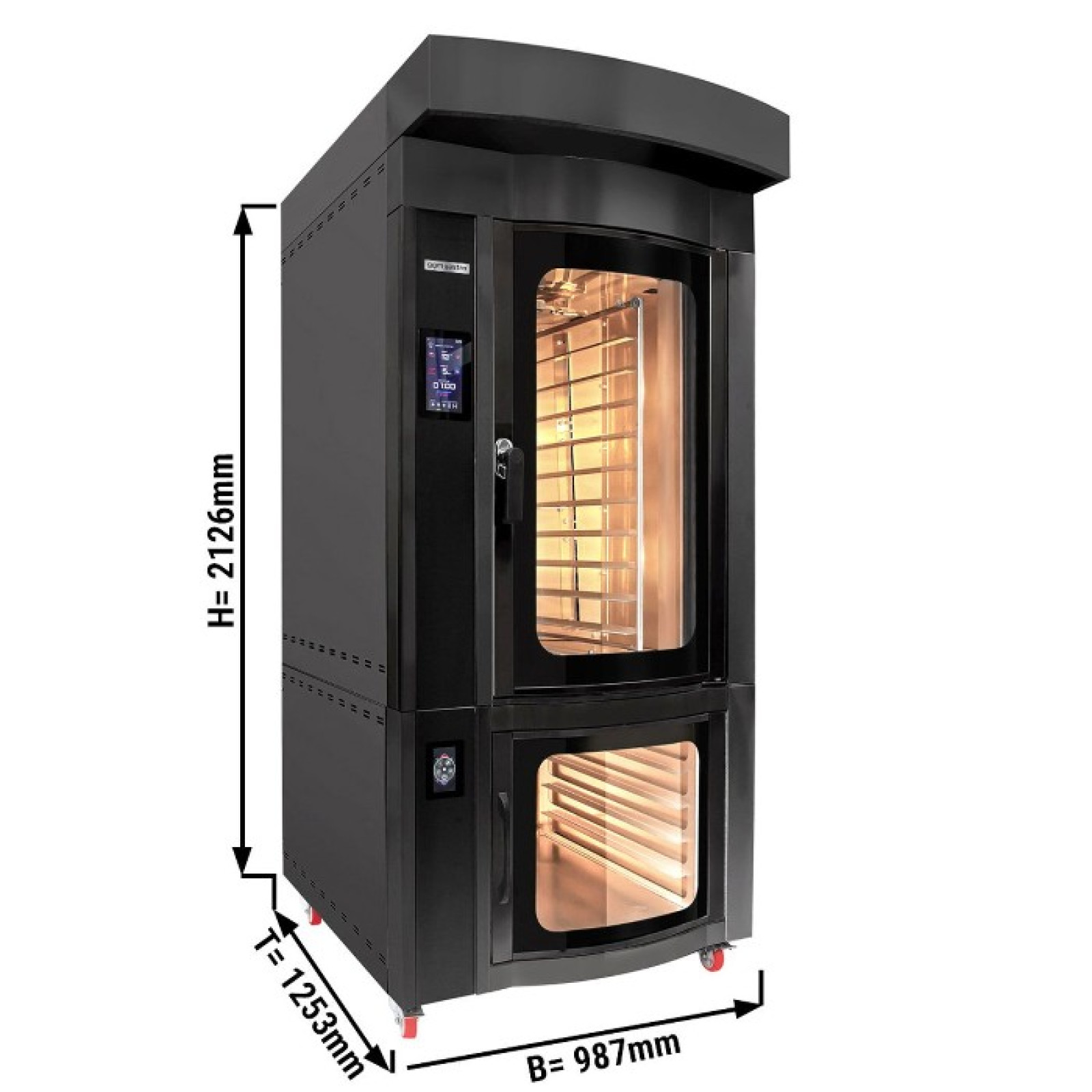 Ротаційна газова пекарня 10 x EN 60 x 40 см GGM Gastro GKDP1064B