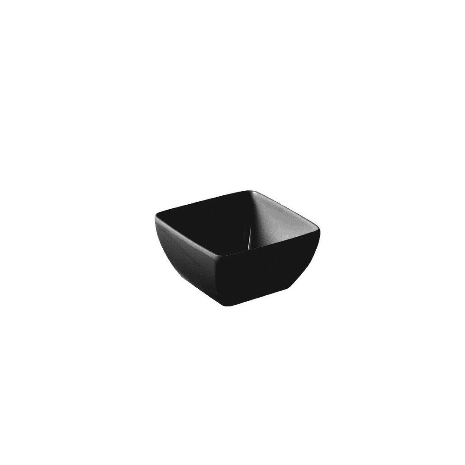 Салатник квадратний - чорний - 190x190x(H)90 мм 566206 Hendi Melamine