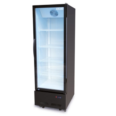 Шкаф холодильный для напитков GoodFood BC480NBW2LED черный-белый