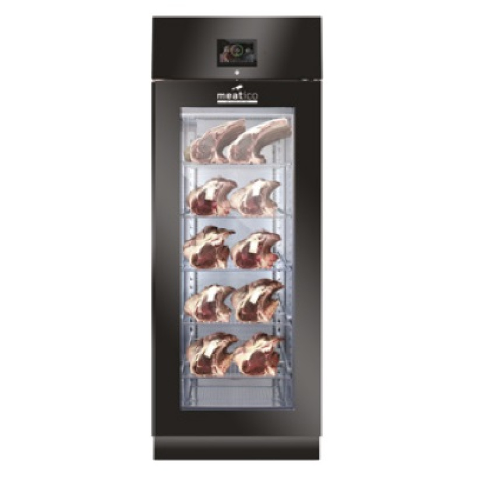Шафа холодильна Meatico AC8609 STG GREEN ALL 700 BLACK CF