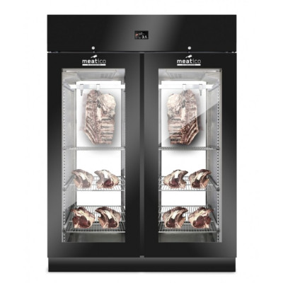 Шкаф холодильный Meatico AC9618 STG GREEN MEAT 1500 BLACK PANORAMA