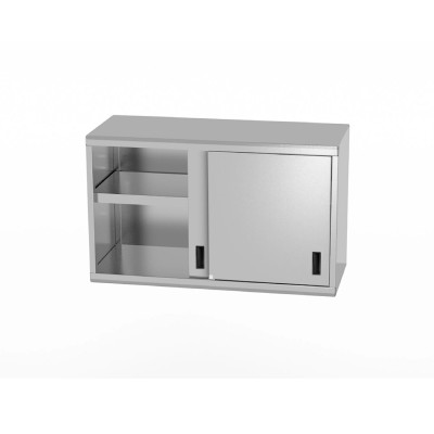 Шкаф-купе подвесной с раздвижной дверью 1000x400x (H) 601 814185 Hendi Stainless steel