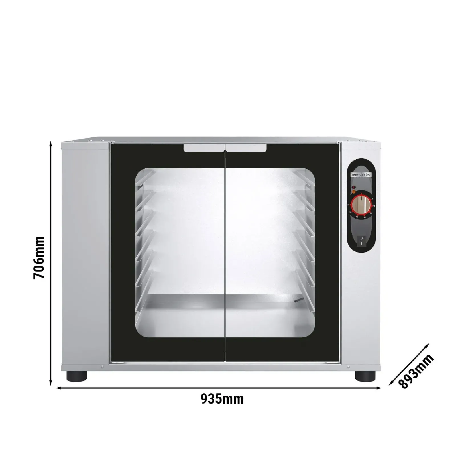Шафа з механічним керуванням 12x 600 x 400 mm GGM Gastro GSV1264M