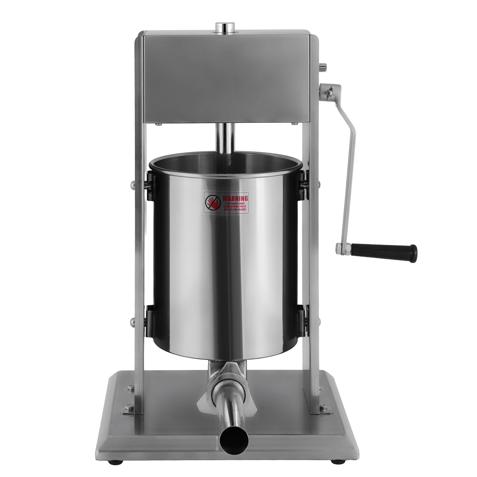 Шприц ковбасний ZUVER Stuffer Vertical 10 (SV-10) корпус нержавіюча сталь S/S201 (преміальна марка), міцні шестерні, 2 швидкості, 5 насадок, 2 ущільнювальні кільця  - 1