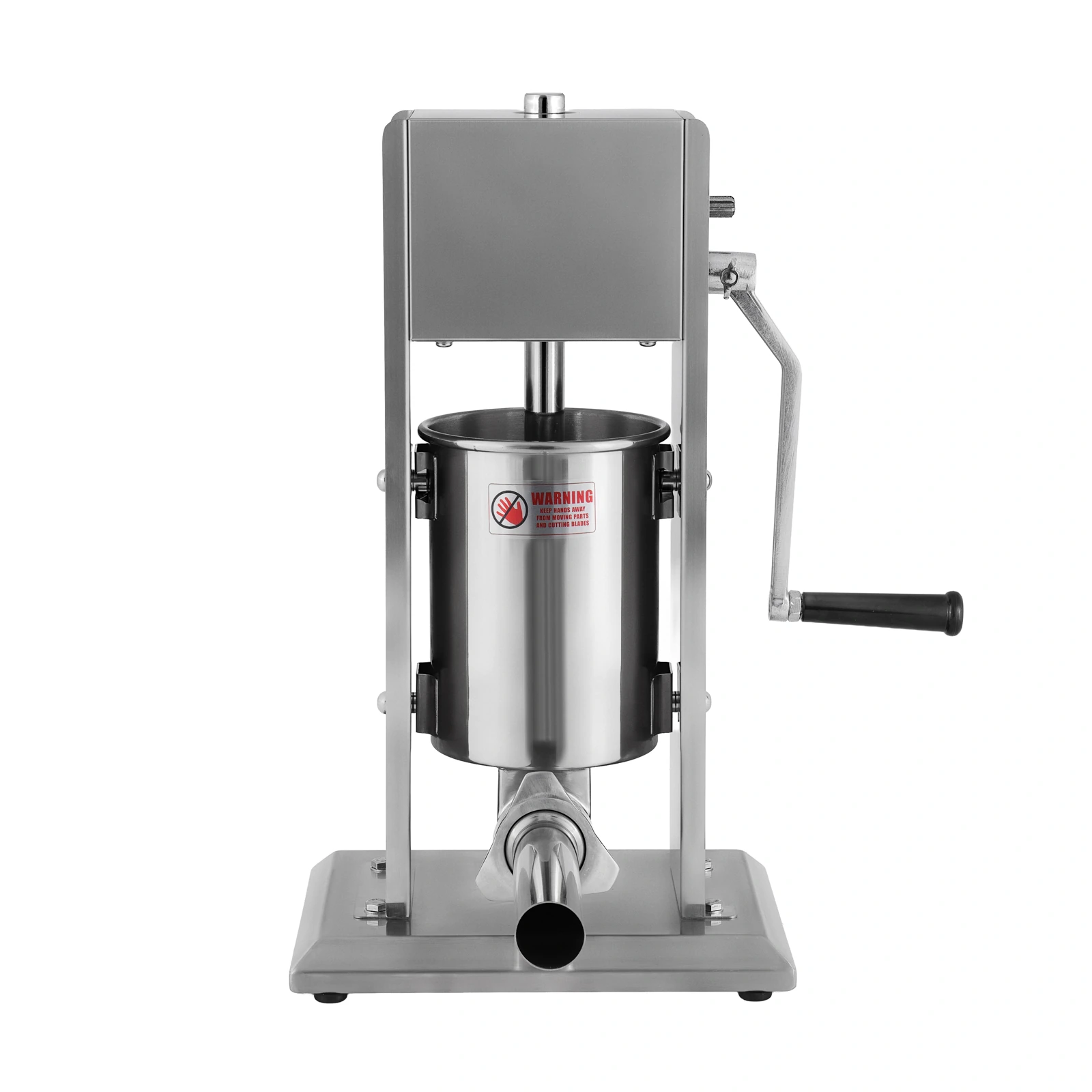 Шприц колбасный ZUVER Stuffer Vertical 3 (SV-3) корпус нержавеющая сталь S/S201 (премиальная марка), крепкие шестерни, 2 скорости, 5 насадок, 2 уплотнительных кольца - 2