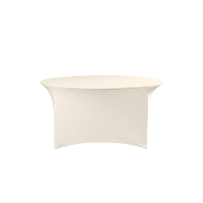 Скатертина кругла Symposium - ø1800x760 - кремова 814444 Hendi Plain Jersey 160 g/m2 90% micro polyester / 10% elastan