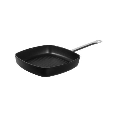 Сковорода гриль з рифленим дном Titanium Professional, 550x290x(H)55 мм 629802 Hendi Aluminium