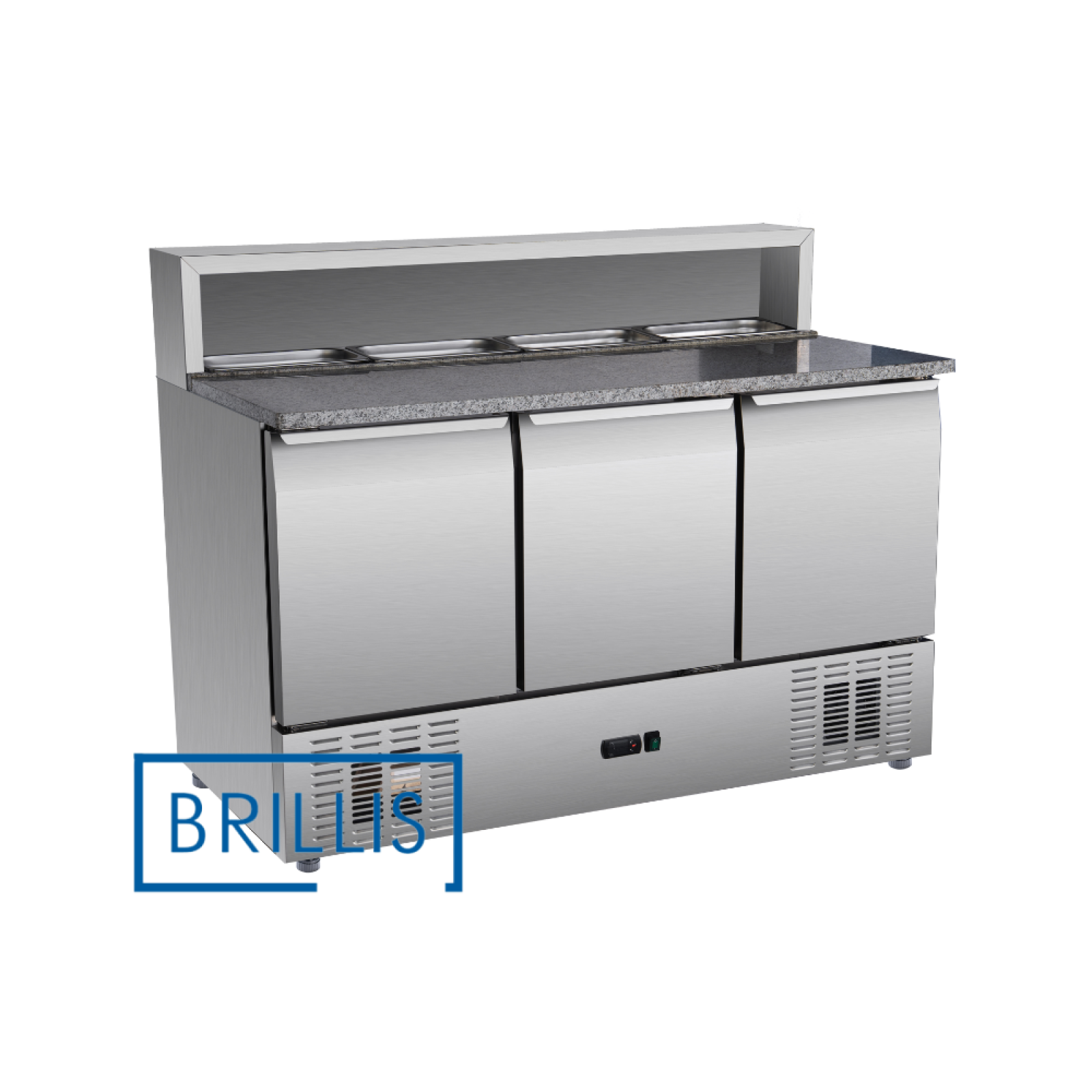 Стол для пиццы холодильный трехдверный BRILLIS PS903