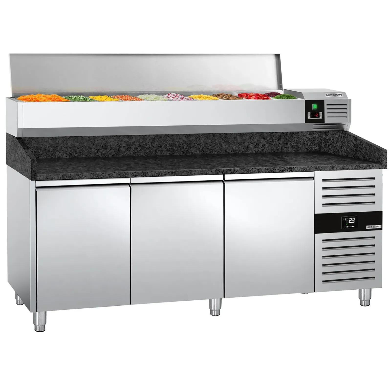 Стол холодильный для пиццы PREMIUM GGM-Gastro POS208SG#AGG203END