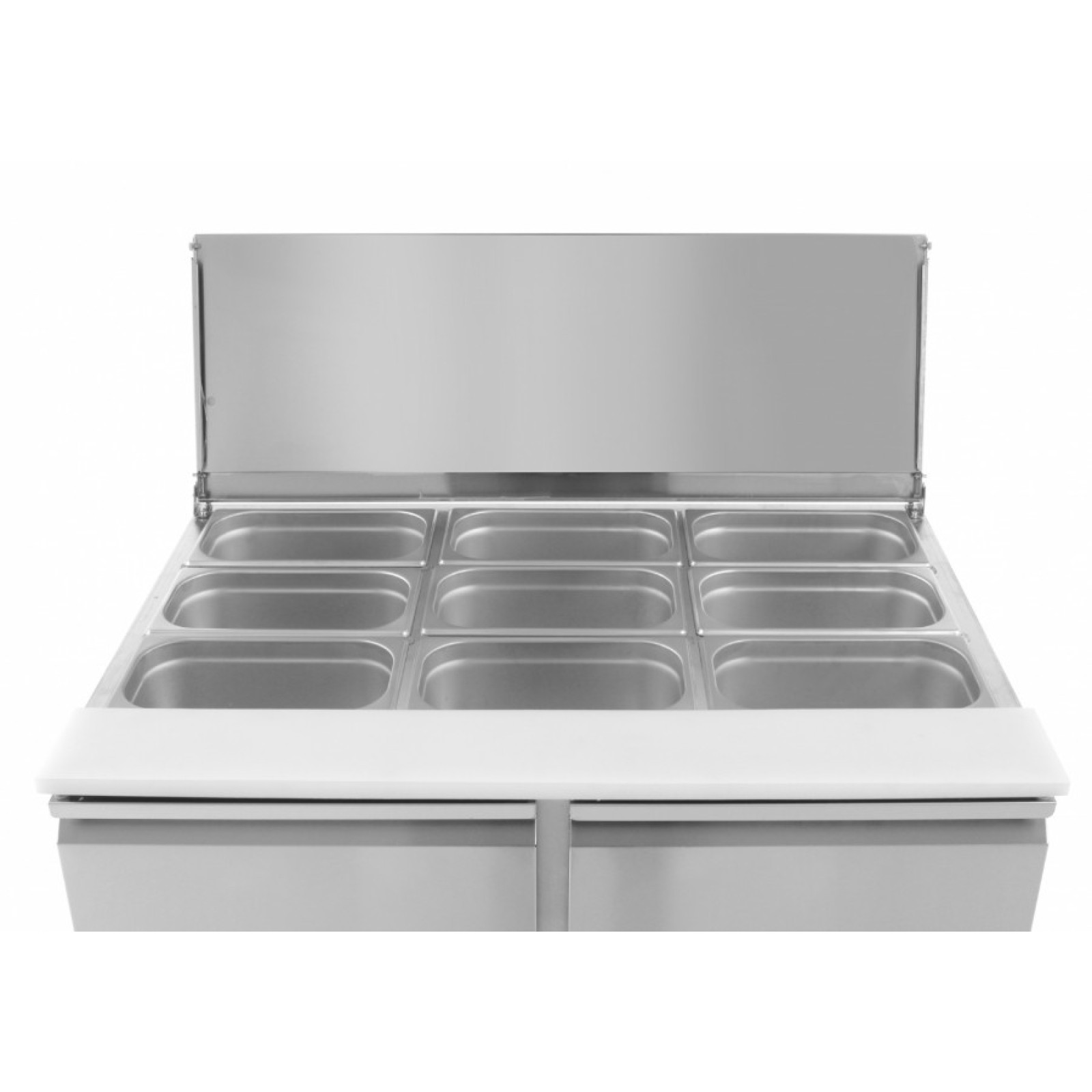 Стол холодильный (саладетта) Hendi с откидной крышкой, 2-дверный, 290 л, 250W, 1045x700x(H)888 мм