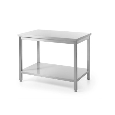Стол центральный с полкой, на болтах 800x700x(H) 850 815830 Hendi Stainless steel
