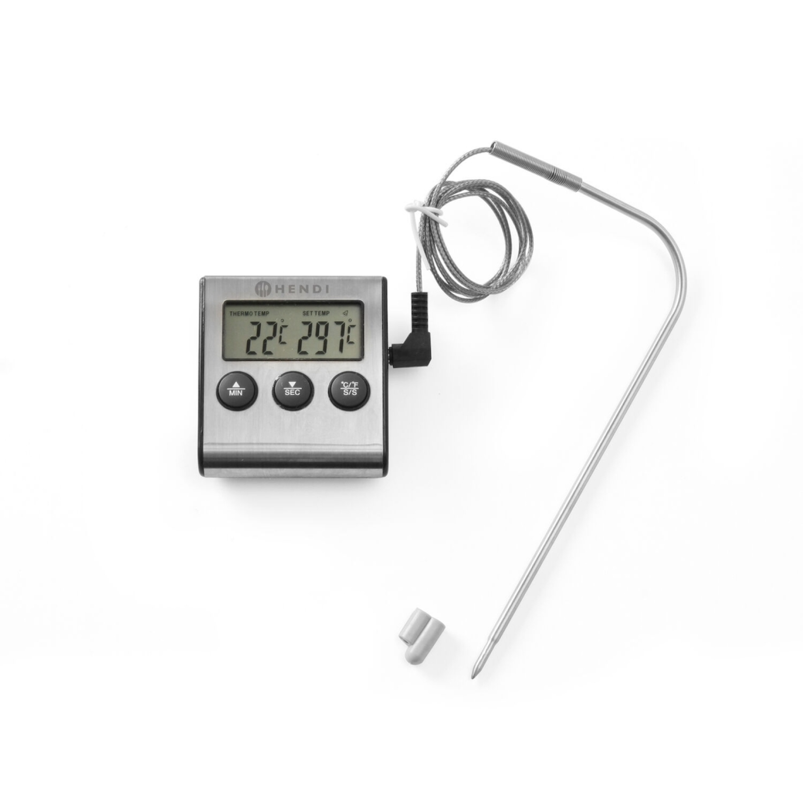 Термометр для випічки з зондом та таймером -50/250ºC 271346 Hendi Stainless steel