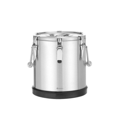 Термос Hendi 707487 Kitchen Line із нержавіючої сталі для транспортування харчових продуктів - 15 л