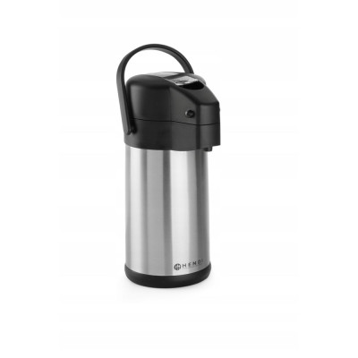 Термос із насосом 171x373, 3 л 445877 Hendi PP (Polypropylene);18/10 Stainless steel