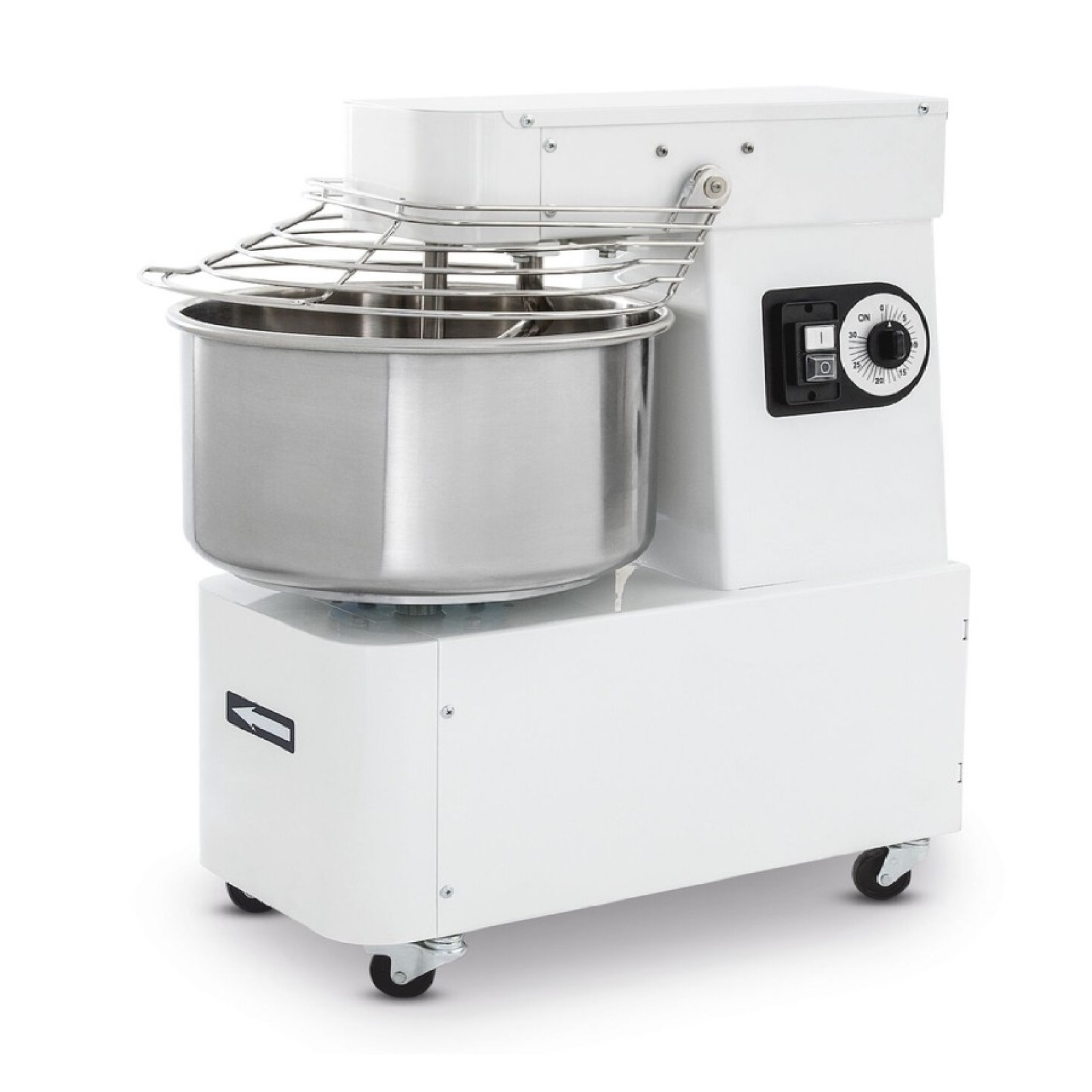 Тестомес спиральный с фиксированной дежой - 22 л, Hendi 1I053010 Prismafood, 56 кг/ч, 22L, 400V/750W, 385x670x(H)725mm