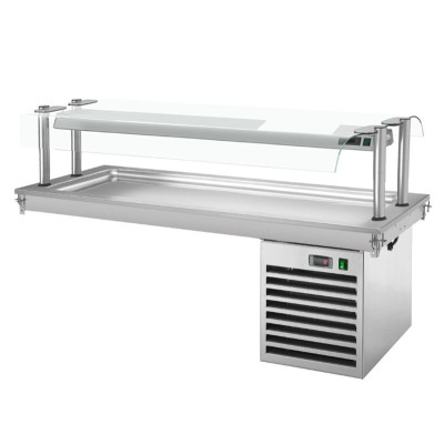 Встроенная охлаждающая плита 1,8 м - Серия D GGM Gastro PA186D