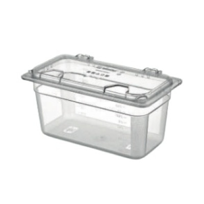Відкидна кришка для GNPC 1/3 суцільна GNPLM--0013 Gastro Plast PC Прозорий